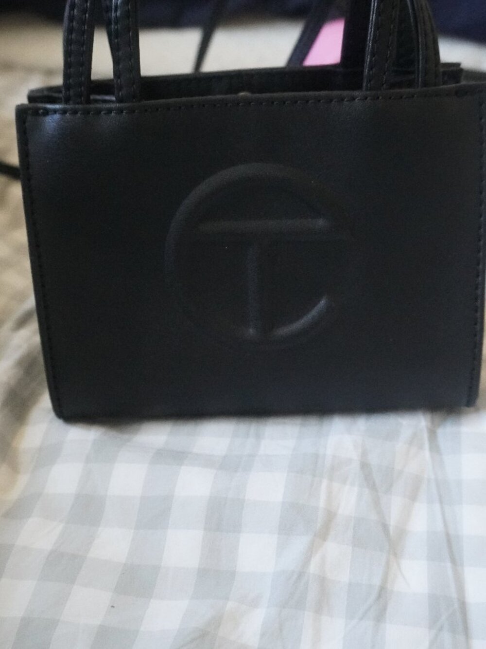 small telfar bag- black